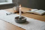 Concrete Candlestick Holder