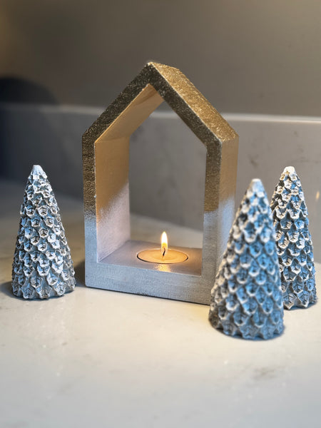 Hand- Painted Holiday Decor Set