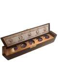 Amethyst Sacred Geometry Set with wooden protective box
