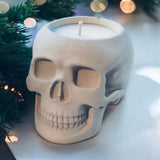 Concrete Skull Soy Candle