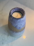 Artisan Candle Vase • Gold Amethyst