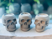 Concrete Skull Soy Candle